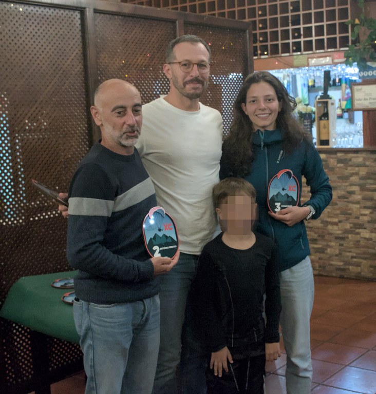 Campeonato Regional de Corrida XC 2024 Da esquerda para a direita, Antonio Freitas (2º), Duarte Mendonça (1º) e Ivone Silva (3º)